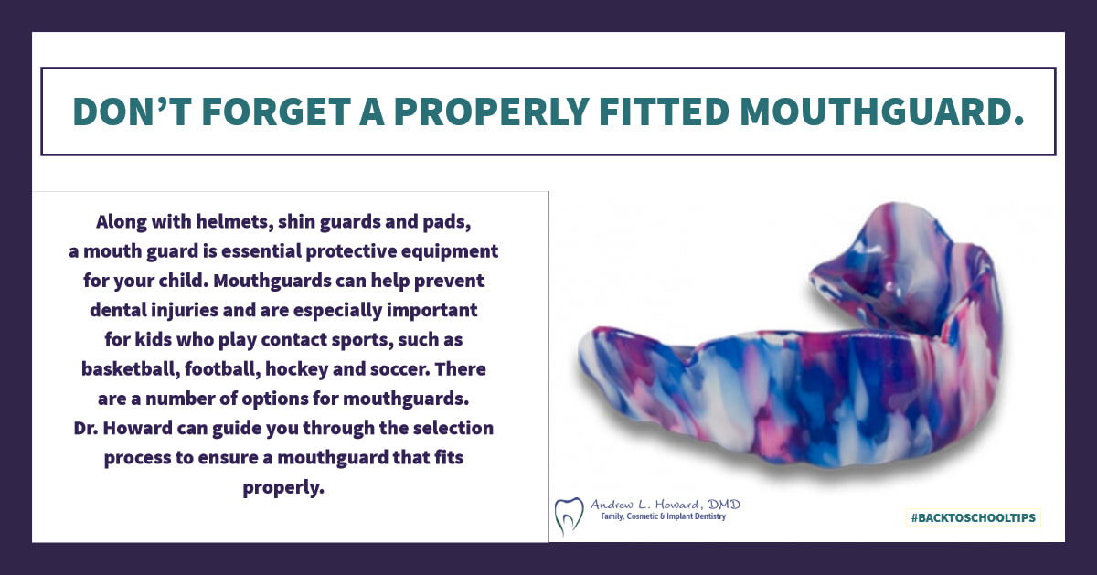 [IMG]  Mouth guards can help prevent dental injuries and are especially important for kids who play contact sports, such as basketball, football, hockey and soccer. 
